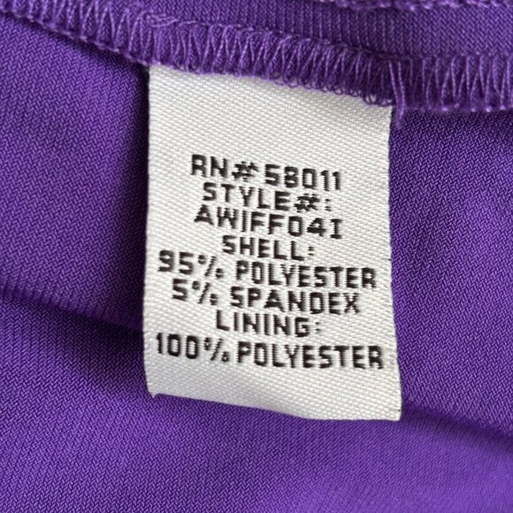 SANGRIA PURPLE DRESS WITH HIGH-LOW HEM, SZ. 8 - Picture 7 of 7